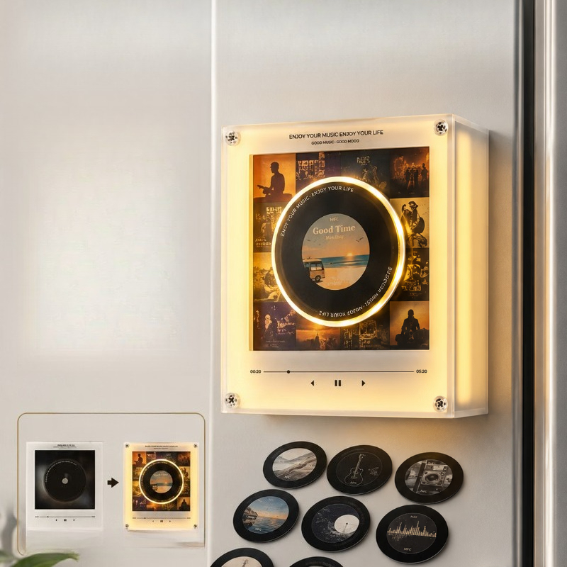 Music Song Audio - Creative magnetic music refrigerator sticker NFC