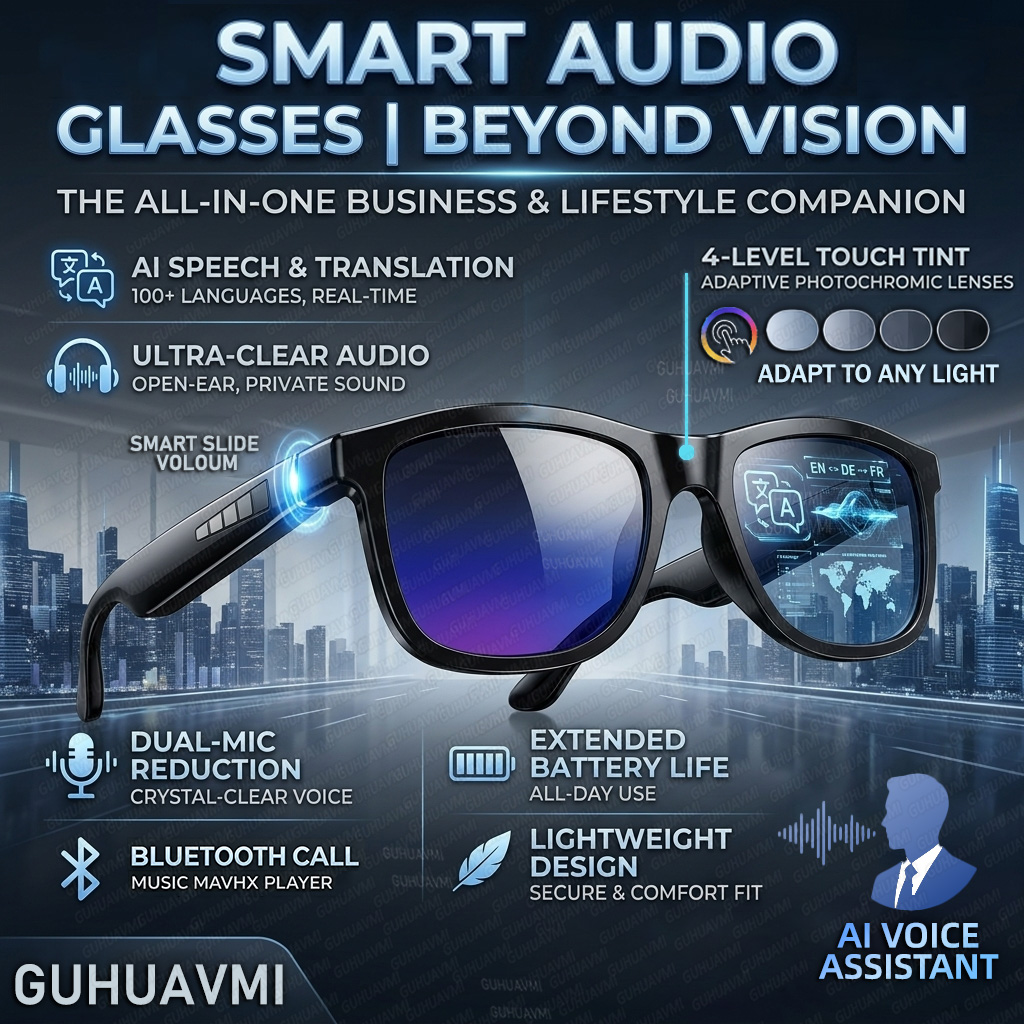 Audio Music To Video Ai Free - New Touch-Color Change Smart Audio Glasses