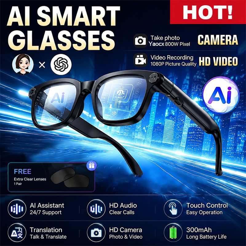Audio Music To Video Ai Free - New AI Smart Glasses 800W HD