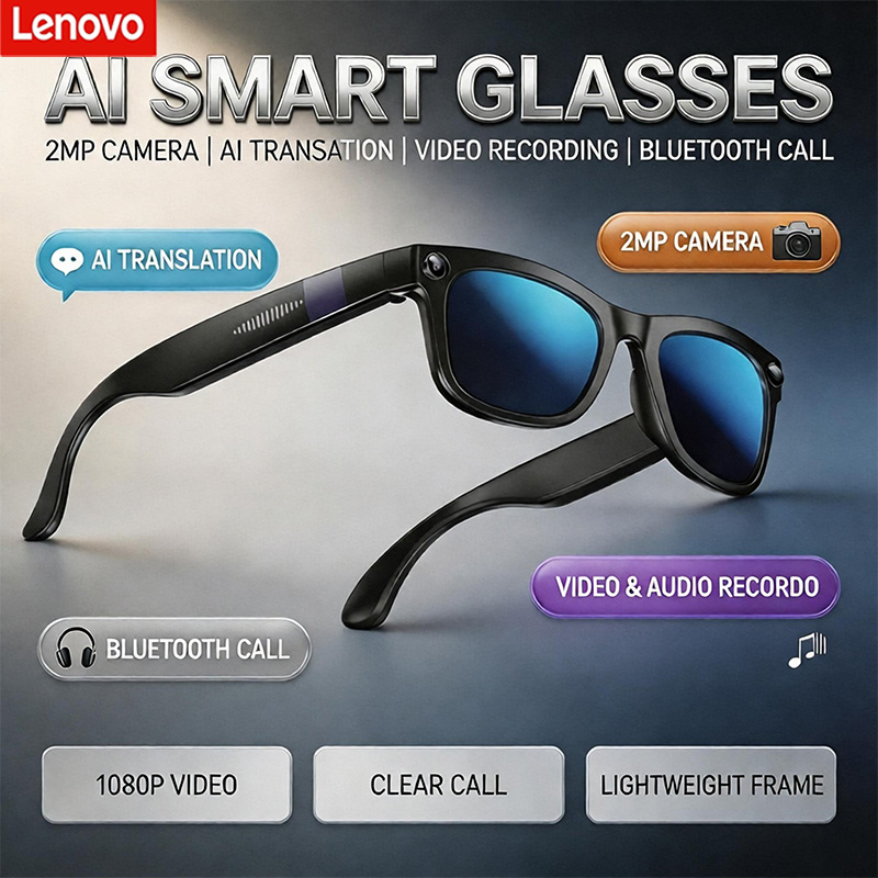 Lenovo AI Bluetooth Smart Glas - огляд і ціна Audio Music To Video Ai Free