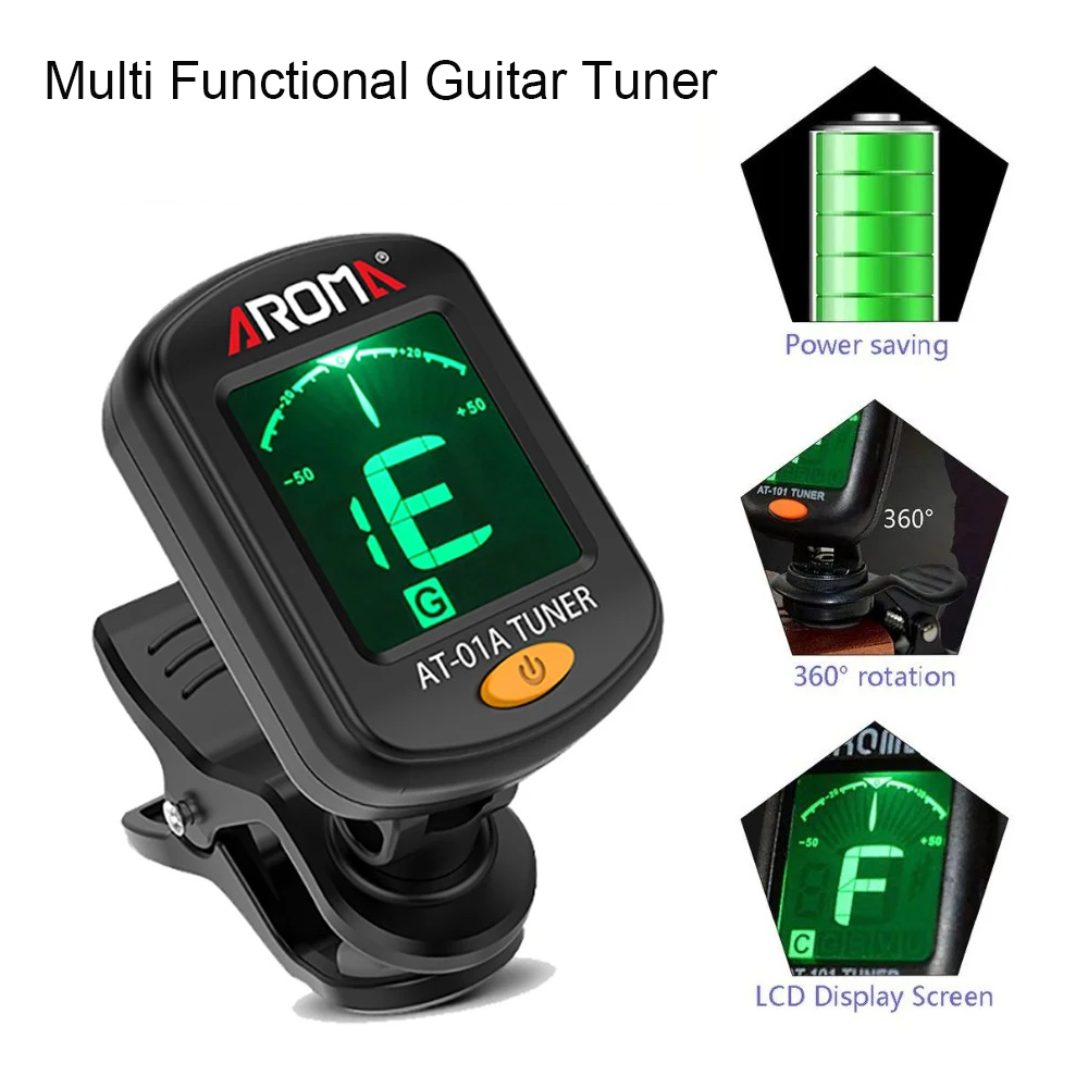 Guitar Tuner Foldable Rotatabl - огляд і ціна Guitar Tuner Clip
