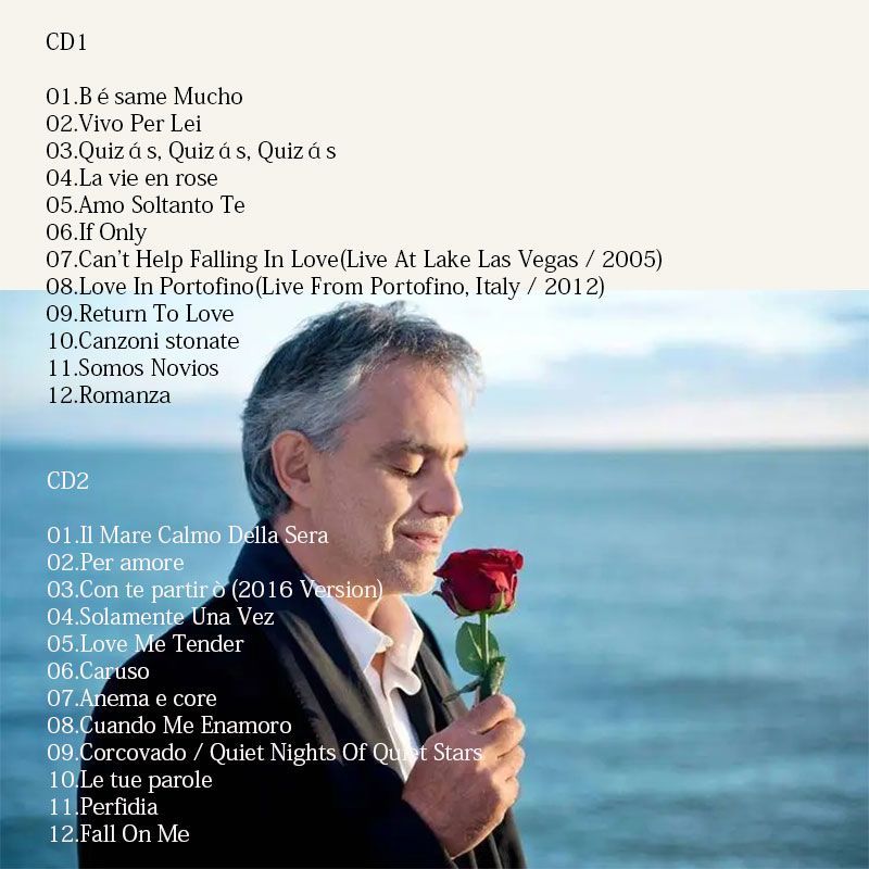 Andrea Bocelli My Love Songs C - огляд і ціна Music Song Audio