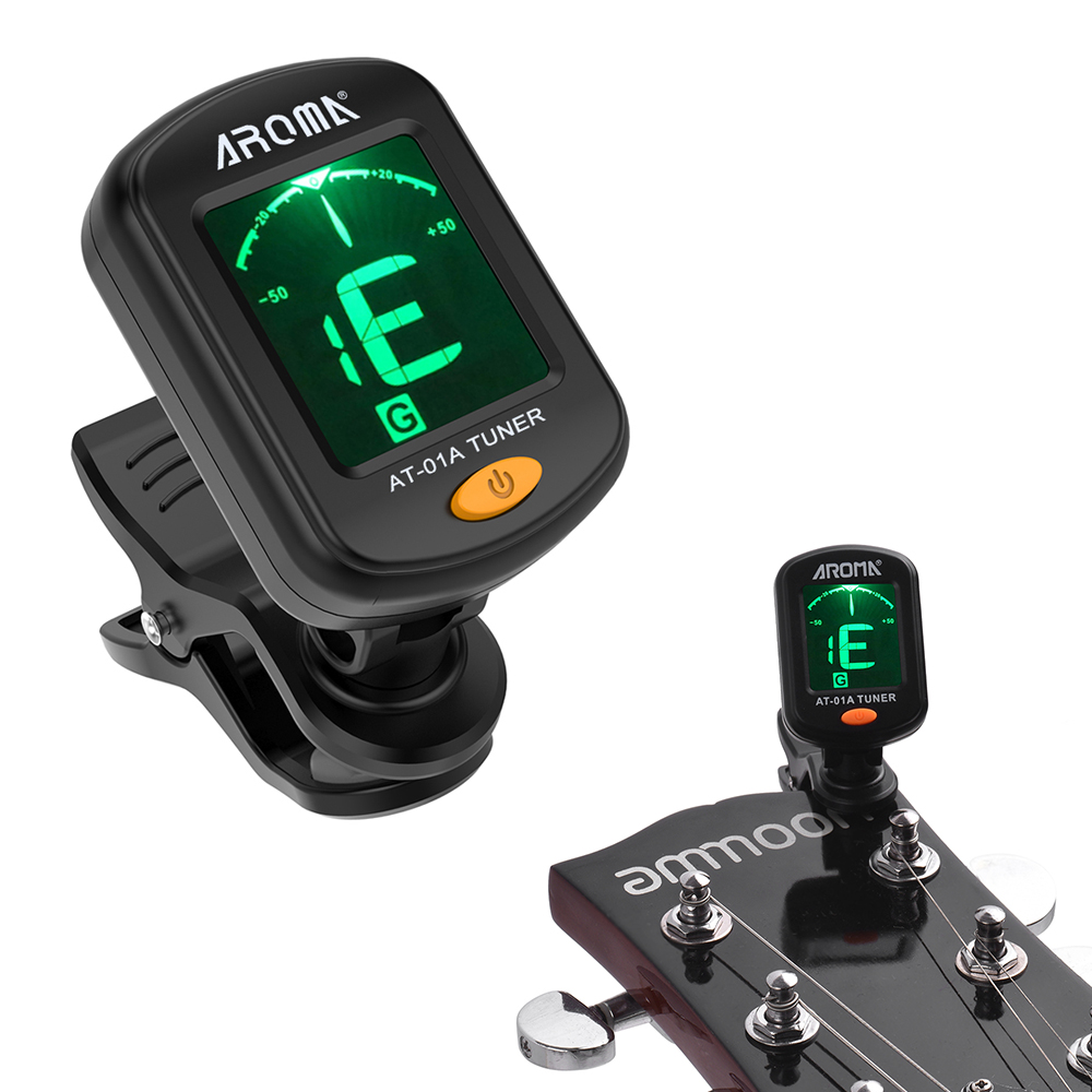 AT-01A Rotatable Clip-on Tuner - огляд і ціна Guitar Tuner Clip