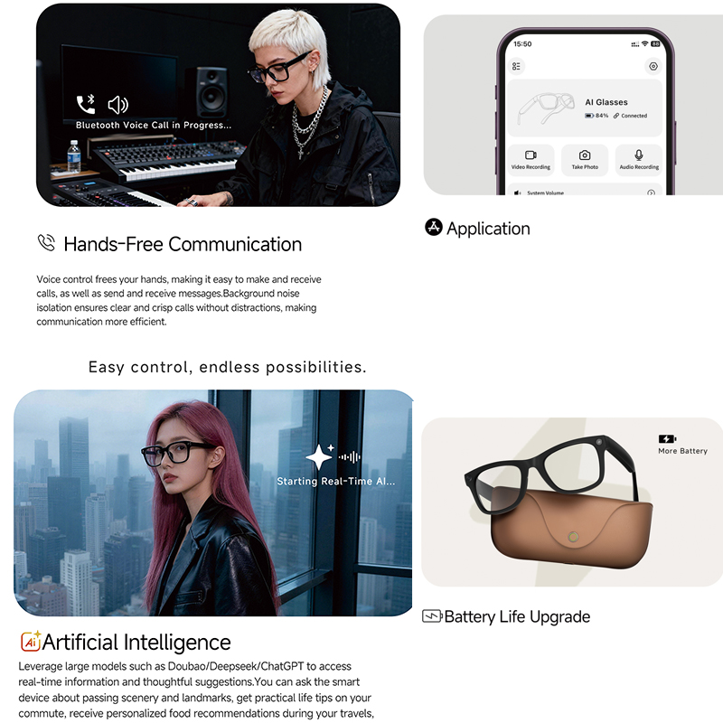 2026 AI smart Glasses HD 800W  - огляд і ціна Audio Music To Video Ai Free