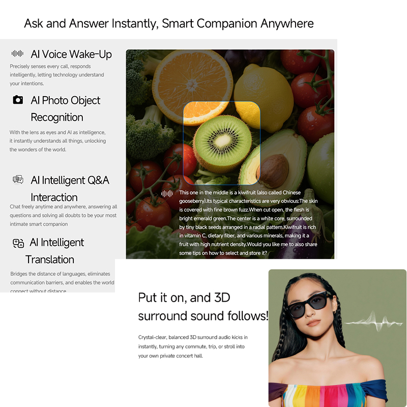 2026 AI smart Glasses HD 800W  - огляд і ціна Audio Music To Video Ai Free