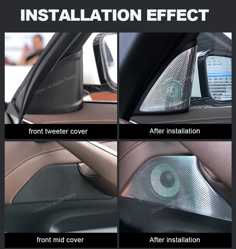 LED Car Speaker Tweeter Cover  - огляд і ціна Audio Music Cover